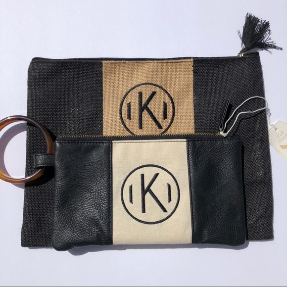 Letter K Monogram Clutch Bundle - Picture 2 of 8